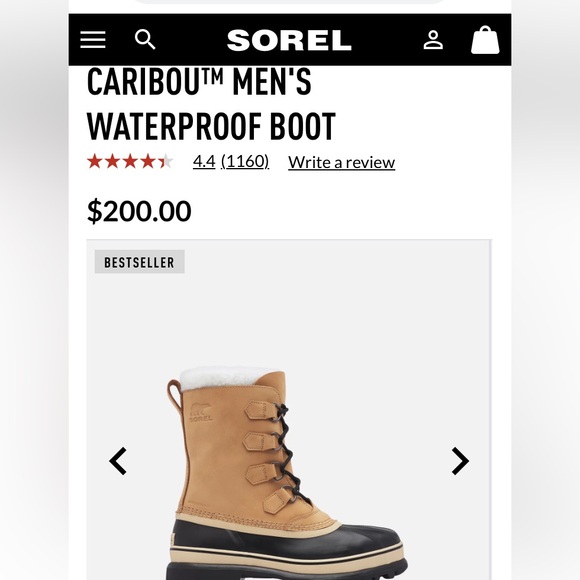 Sorel Waterproof Caribou Duck Boots - Picture 2 of 13